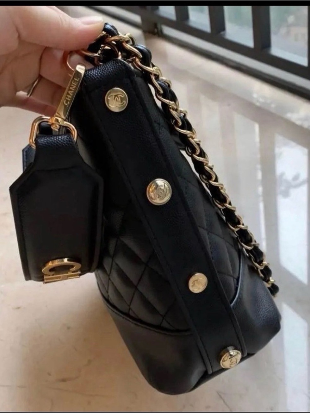 Novelty Black & Gold With Two Straps Long And Short / GWP - Picture 4 of 10